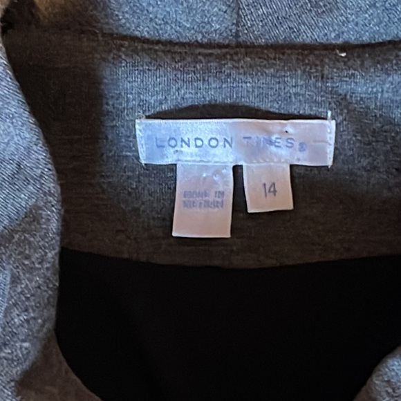 London Times cap sleeve sheath dress size 14 - Picture 4 of 6